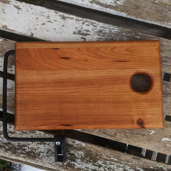 Cherry Wood Cheese Slicing Board with Handle