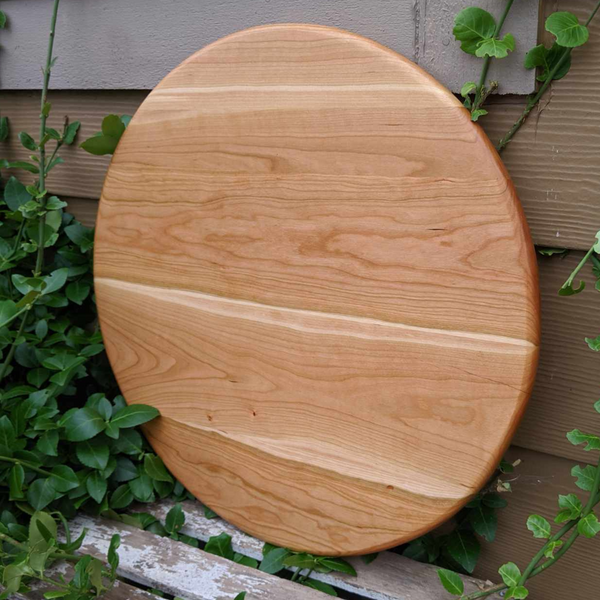 Round Wooden Cherry Wood Pizza Tray