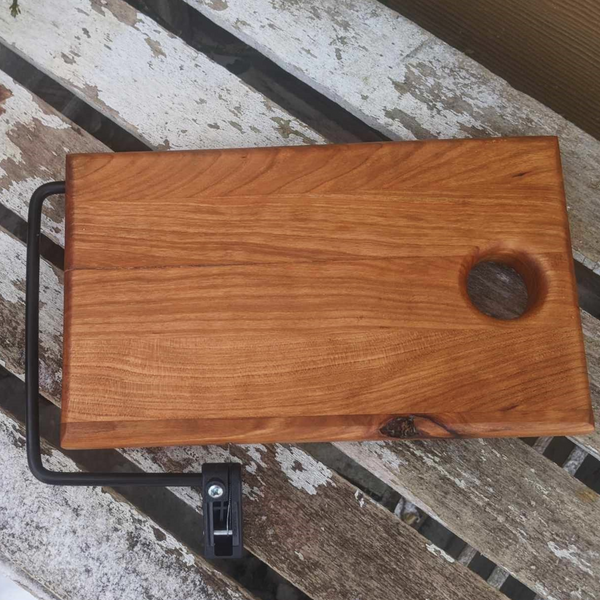 Cherry Wood Cheese Slicing Board with Handle