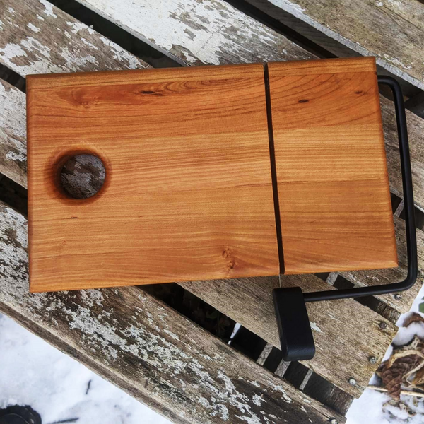 Cherry Wood Cheese Slicing Board with Handle