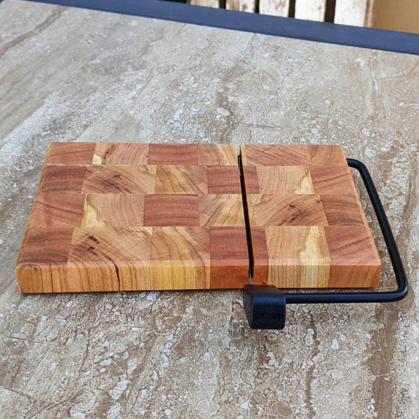 Cherry Wood End Grain Wooden Cheese Slicing Board