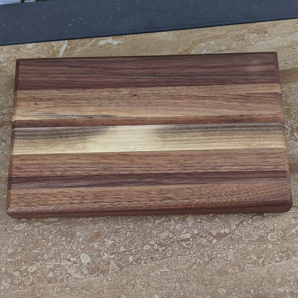 Black Walnut Edge Grain Cutting Board with Chamfered Edge