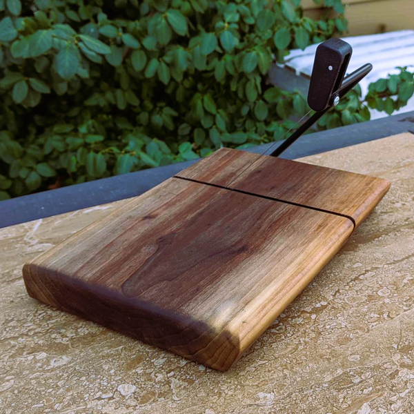 Black Walnut Cheese Slicing Board | Cheese Slicer | Cutting Board
