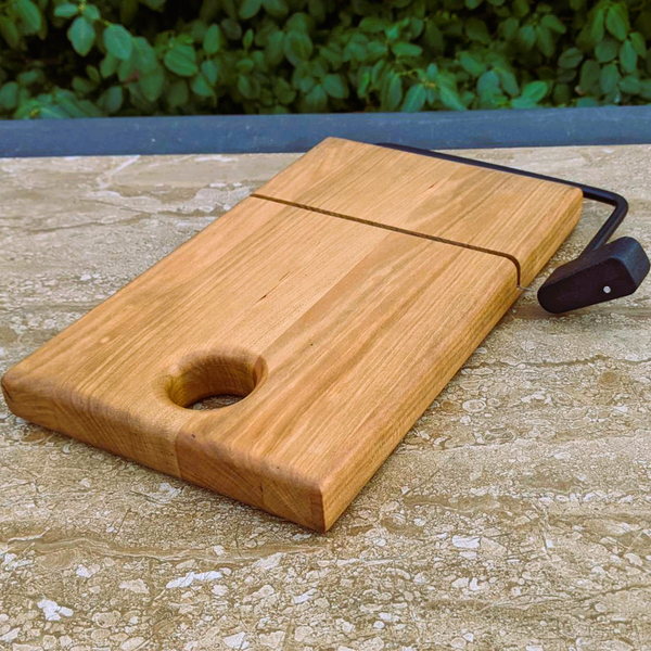 Cherry Wood Cheese Slicing Board with Handle