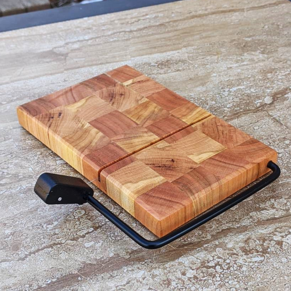 Cherry Wood End Grain Wooden Cheese Slicing Board