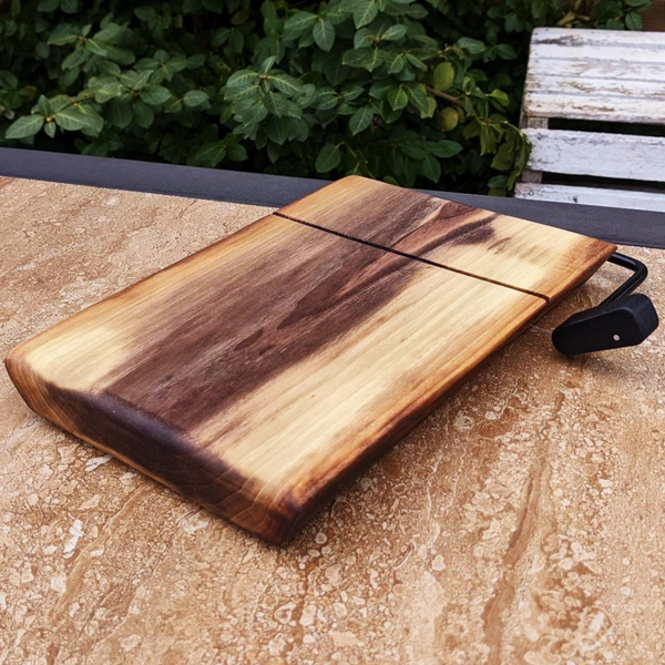 Black Walnut Cheese Slicing Board | Cheese Slicer | Cutting Board