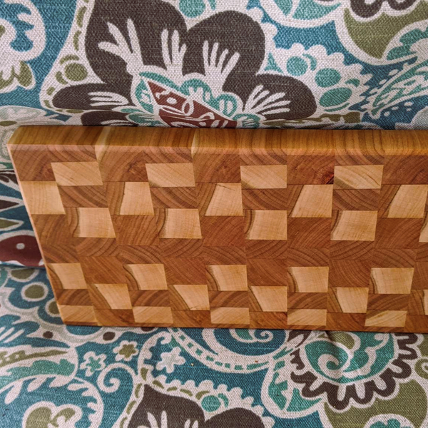 Small Cherry Wood End Grain Cutting Board