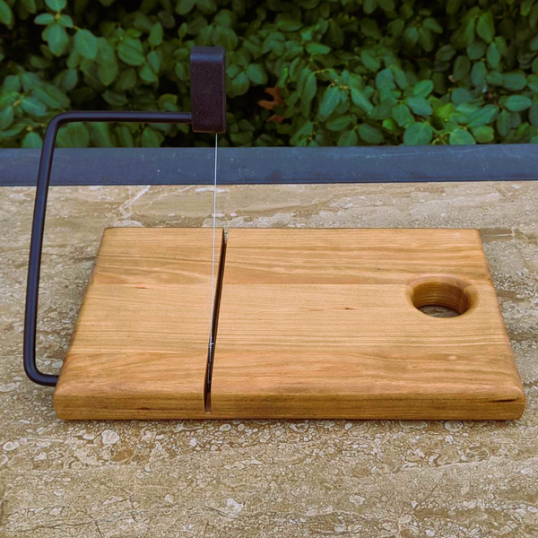 Cherry Wood Cheese Slicing Board with Handle