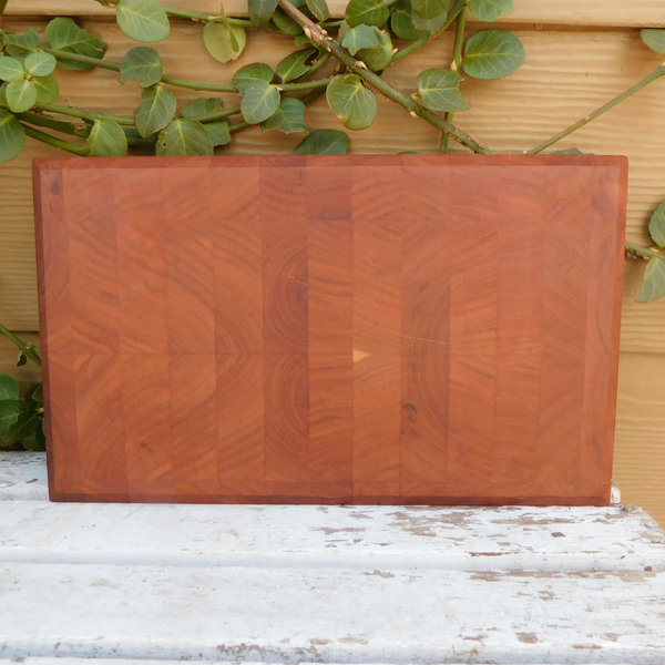 Cherry Wood End Grain Cutting Board with Chamfered Edge