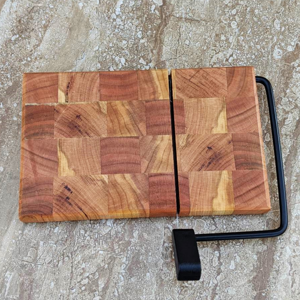 Cherry Wood End Grain Wooden Cheese Slicing Board