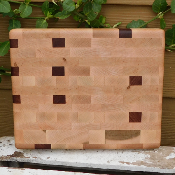Mahogany, Maple, & Cherry Wood End Grain Cutting Board