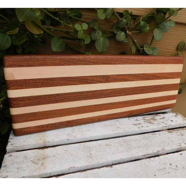 Maple & Mahogany Edge Grain Cutting Board