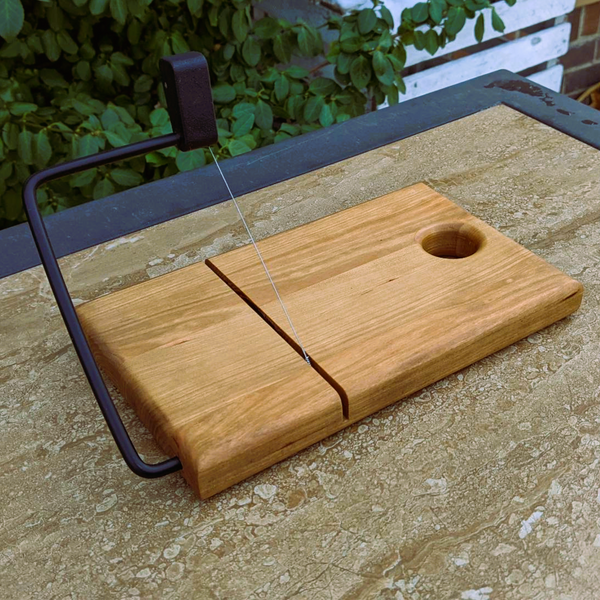 Cherry Wood Cheese Slicing Board with Handle