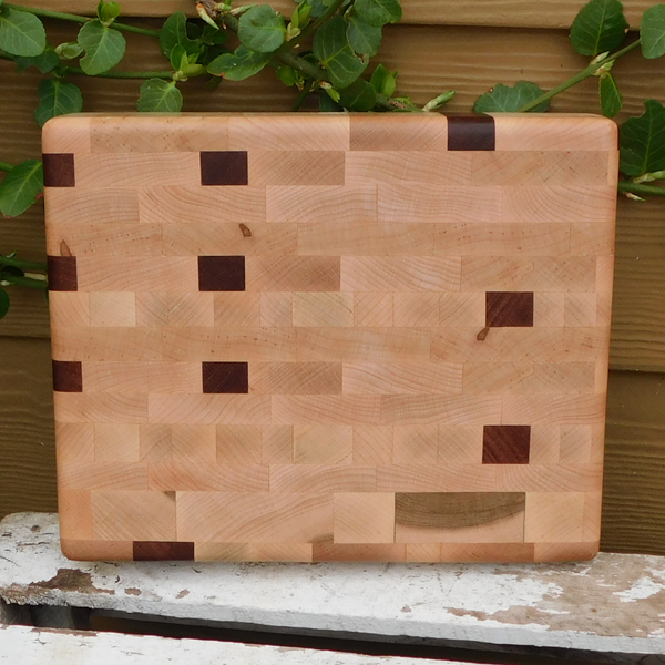 Mahogany, Maple, & Cherry Wood End Grain Cutting Board