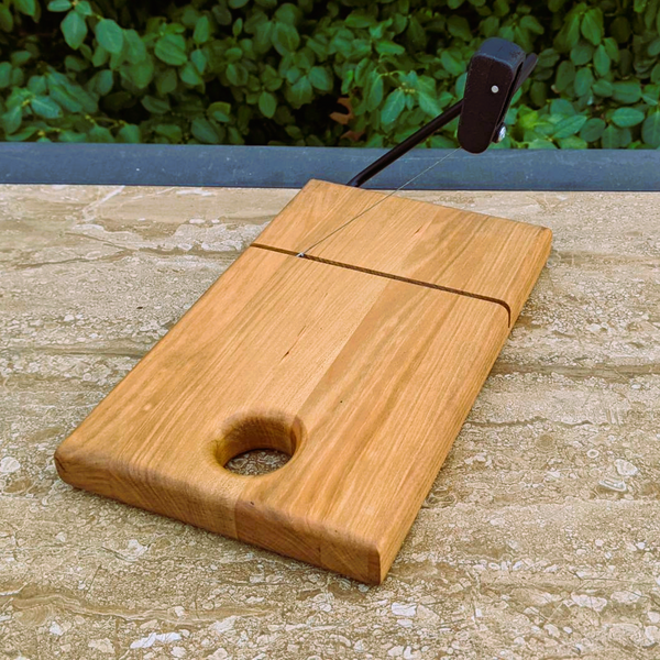 Cherry Wood Cheese Slicing Board with Handle