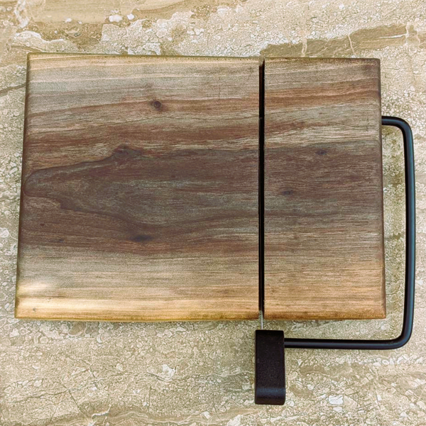 Black Walnut Cheese Slicing Board | Cheese Slicer | Cutting Board