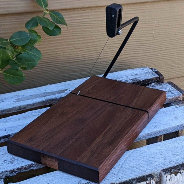 Black Walnut Wood Butcher Block Cheese Slicing Board