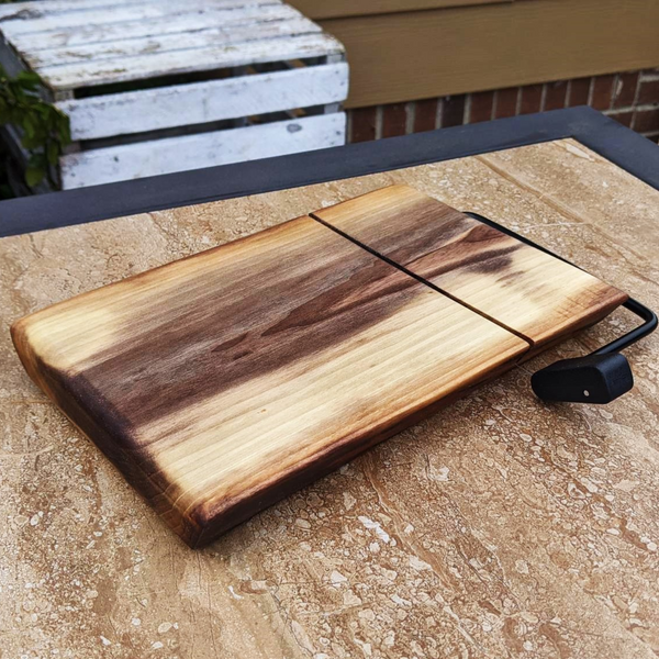 Black Walnut Cheese Slicing Board | Cheese Slicer | Cutting Board