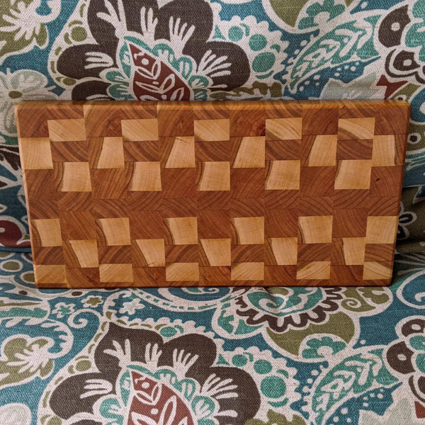 Small Cherry Wood End Grain Cutting Board