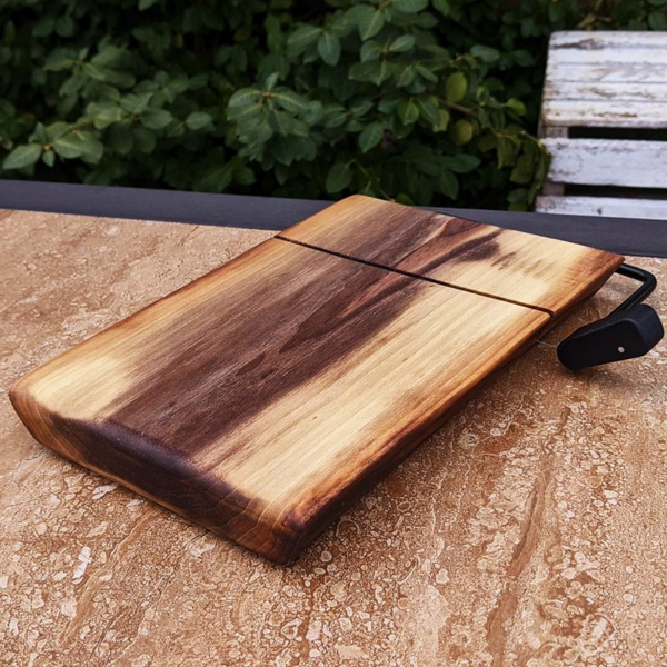 Black Walnut Cheese Slicing Board | Cheese Slicer | Cutting Board