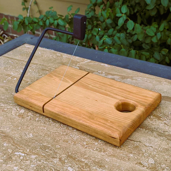 Cherry Wood Cheese Slicing Board with Handle
