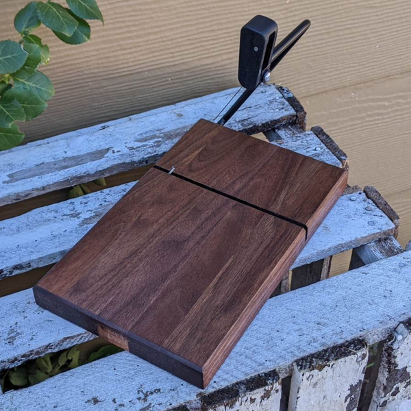 Black Walnut Wood Butcher Block Cheese Slicing Board