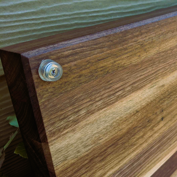 Large Black Walnut Edge Grain Cutting Board with Hand Grooves and Rubber Feet