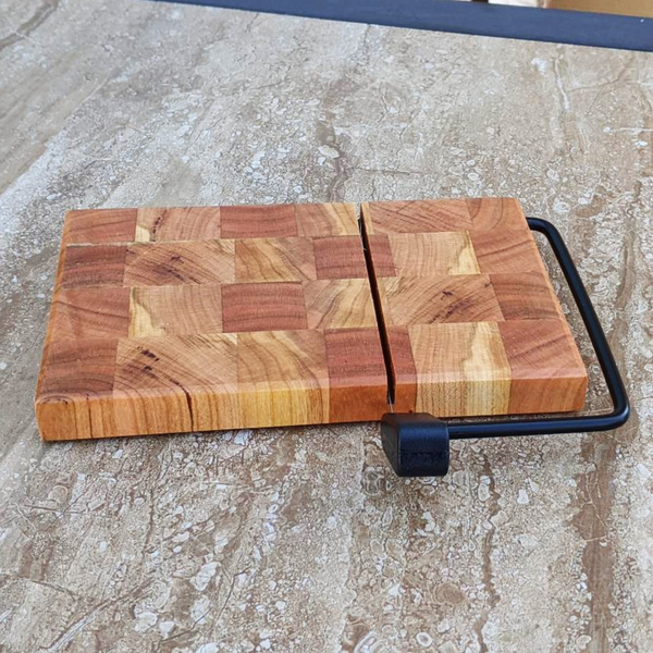 Cherry Wood End Grain Wooden Cheese Slicing Board