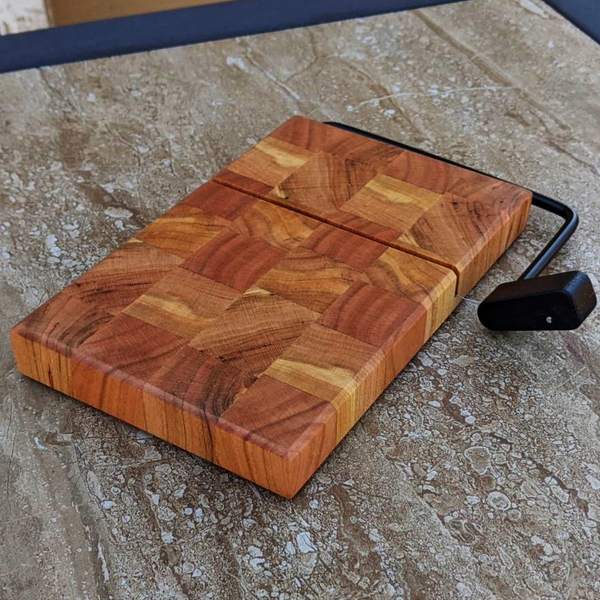 Cherry Wood End Grain Cheese Slicing Board