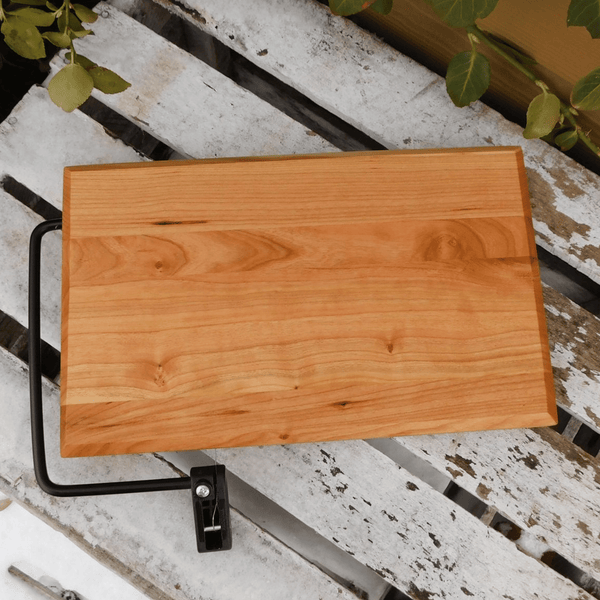 Cherry Wood cheese cutting board, finished in a food grade oil and beeswax mixture.
