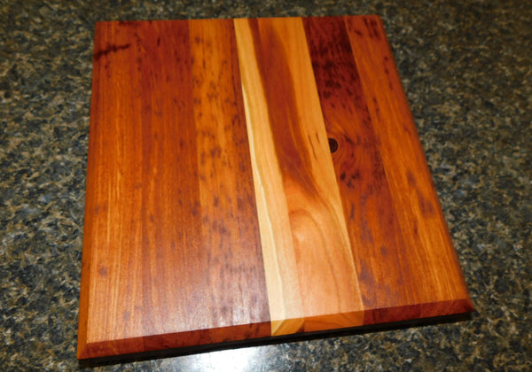 Cherry Wood Edge Grain Hardwood Cutting Board. Handcrafted in the USA by Springhill Millworks.