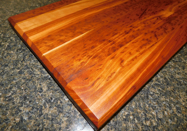Cherry Wood Edge Grain Hardwood Cutting Board. Handcrafted in the USA by Springhill Millworks.