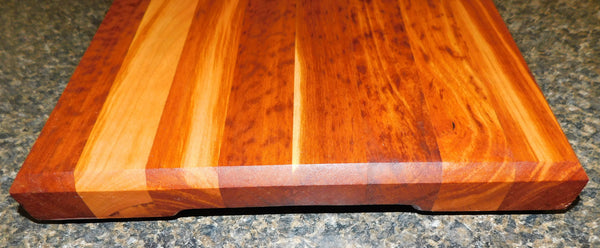 Cherry Wood Edge Grain Hardwood Cutting Board. Handcrafted in the USA by Springhill Millworks.