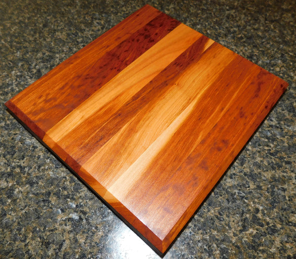 Cherry Wood Edge Grain Hardwood Cutting Board. Handcrafted in the USA by Springhill Millworks.
