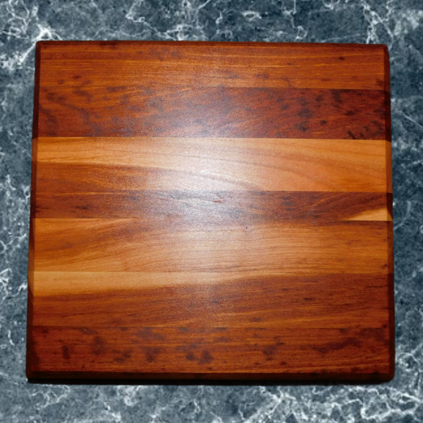Cherry Wood Edge Grain Hardwood Cutting Board. Handcrafted in the USA by Springhill Millworks.