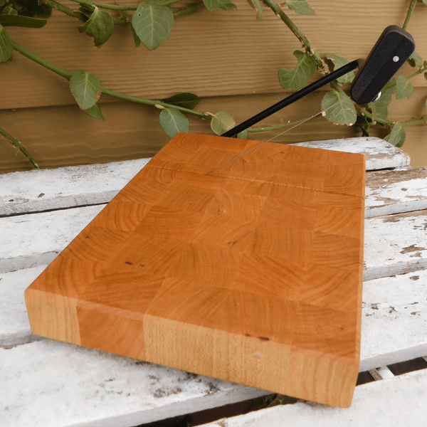 Cherry Wood end grain cheese slicing board.