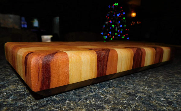 Cherry Wood End Grain Cutting Board. Handmade in the USA by Springhill Millworks.