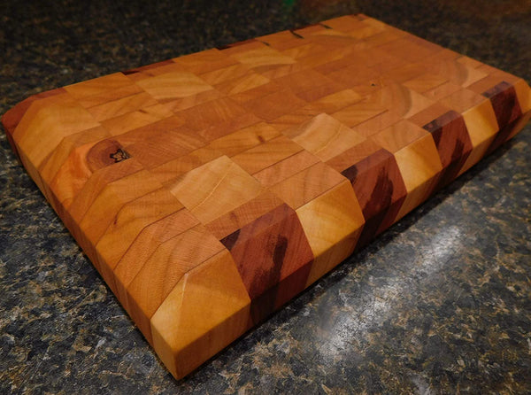 Cherry Wood End Grain Cutting Board. Handmade in the USA by Springhill Millworks.