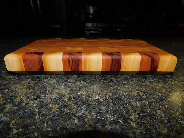 Cherry Wood End Grain Cutting Board. Handmade in the USA by Springhill Millworks.