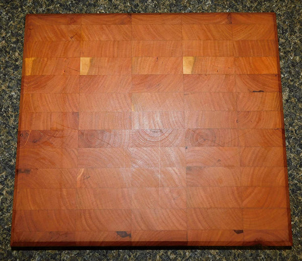 Cherry Wood end grain hardwood cutting board. Handcrafted in the USA by Springhill Millworks.