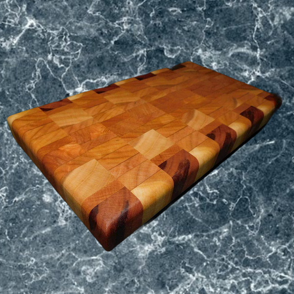 Cherry Wood End Grain Cutting Board. Handmade in the USA by Springhill Millworks.