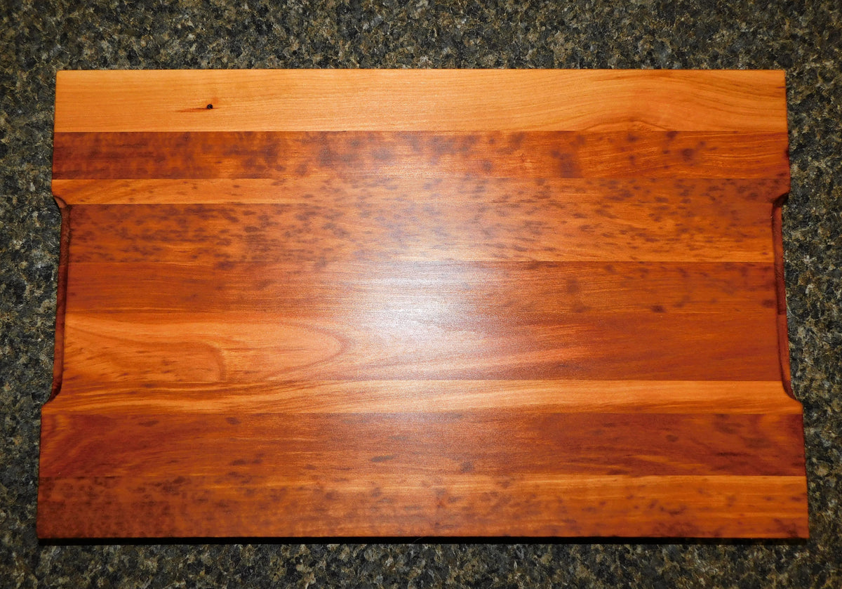 Cherry Wood Edge Grain Cutting Board Handmade In The Usa Springhill Millworks 