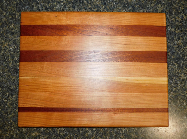 Cherry Wood & Mahogany Edge Grain Cutting Board