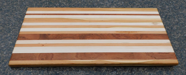 Mahogany, Cherry Wood, & Maple Edge Grain Cutting Board