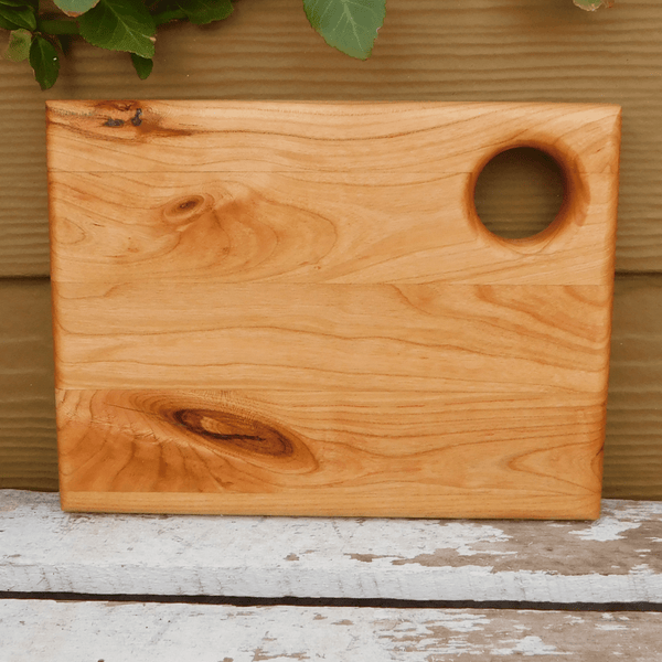 Mini Little Chopper Cutting Board - Cherry Wood Edge Grain