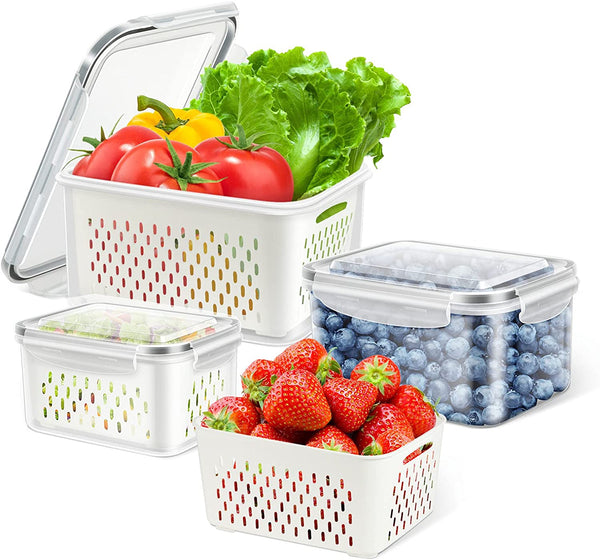 Over The Sink or Counter Cherry Wood Edge Grain Cutting Board with Tupperware & Colander Combo & Clear Rubber Grip Feet