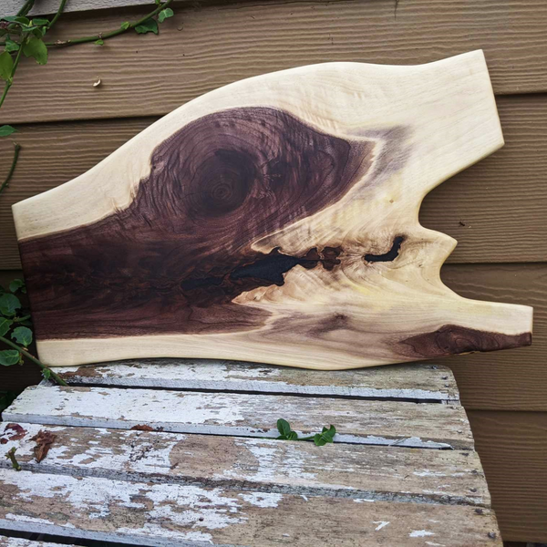 Large Black Walnut Charcuterie Board with Epoxy Resin