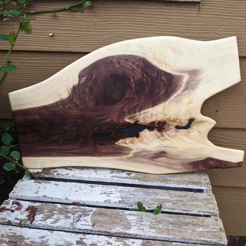 Large Black Walnut Charcuterie Board with Epoxy Resin