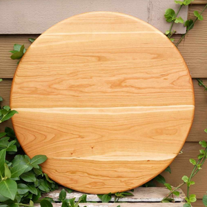 Round Wooden Cherry Wood Pizza Tray