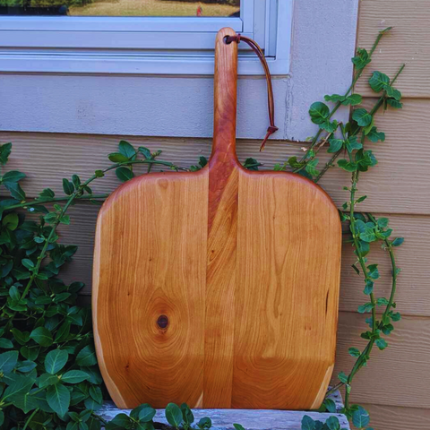 Cherry Wood Pizza Peel with Wooden Handle